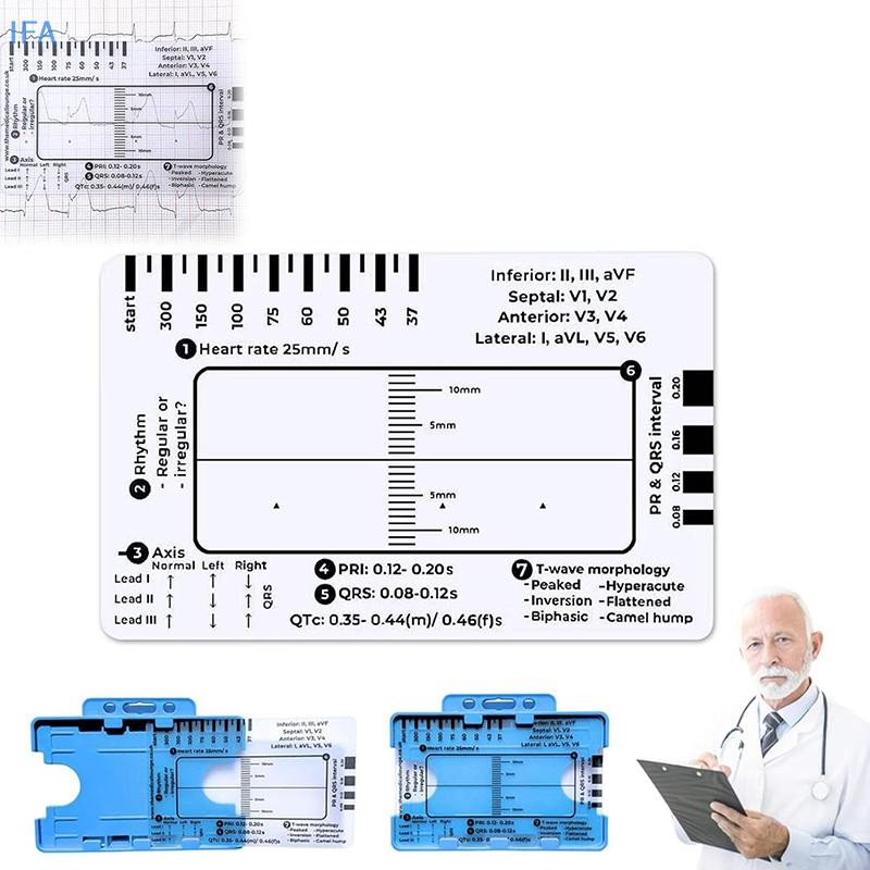 IFA Ecg 7 Step Ruler, ECG ไม้บรรทัดพลาสติกเครื่องมือวัด, ECG 7 Step ไม้ ...