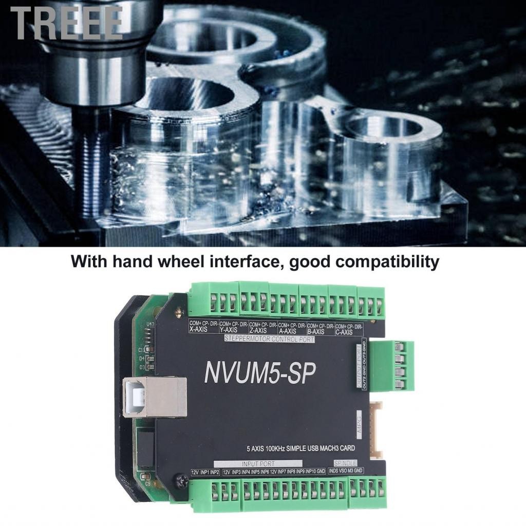 Treee 5 แกน CNC คอนโทรลเลอร์ 10 อินพุต 3-out USB handwheel อินเตอร์เฟส ...