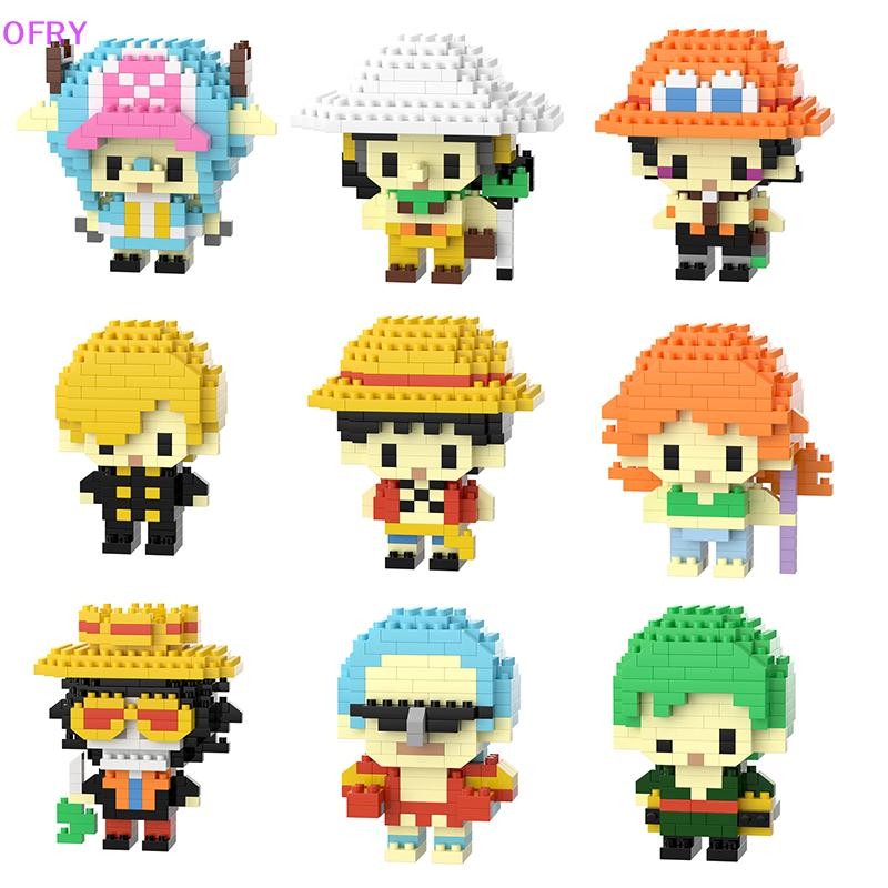 OF One Piece Building Blocks Luffy Zoro Building Blocks อะนิเมะตัวเลข ...