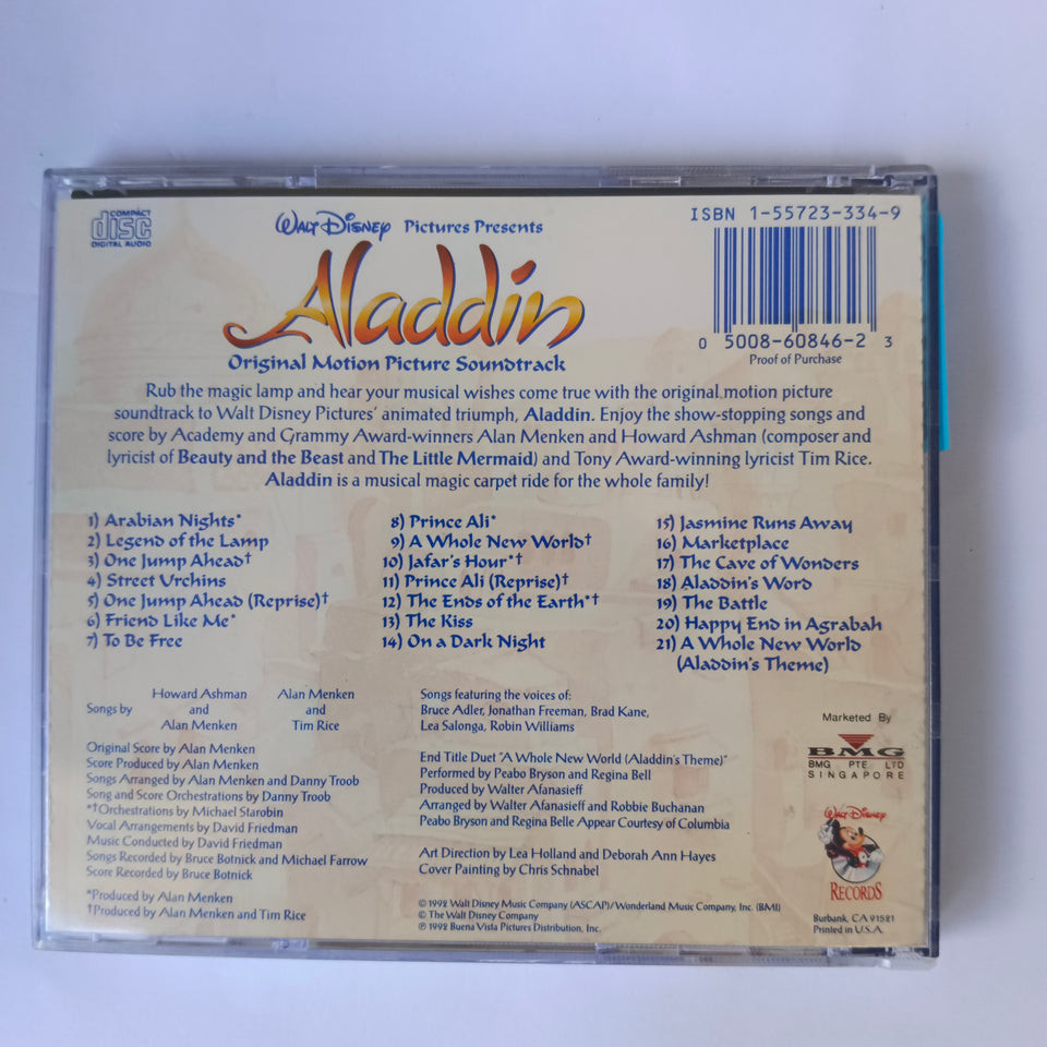 ซีดี Alan Menken, Howard Ashman, Tim Rice - Aladdin (Original Motion ...