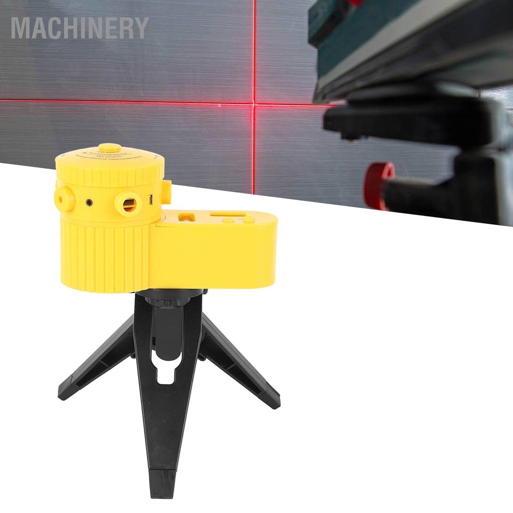 Machinery LV06 Level with Black Tripod LED Lights Accurate Adjustable ...