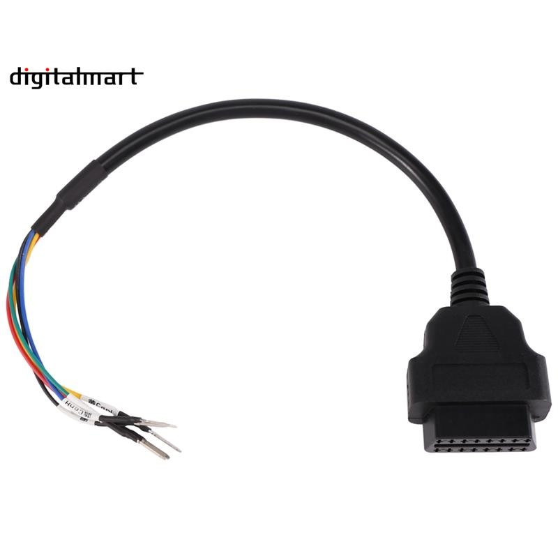 OBD2 16 Pin Female Connector Cable - K Line CAN Jumper DIY For Car Diagnostic