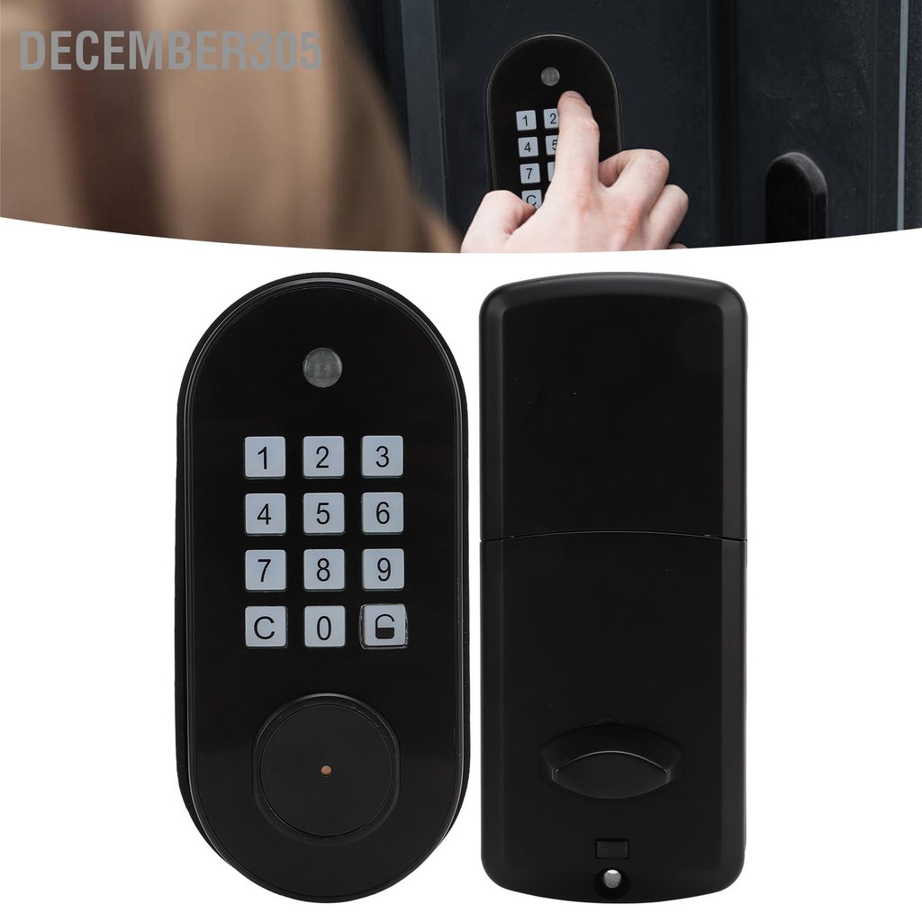 December305 Digital Keyless Entry Door Lock Keypad Password Key Unlock ...