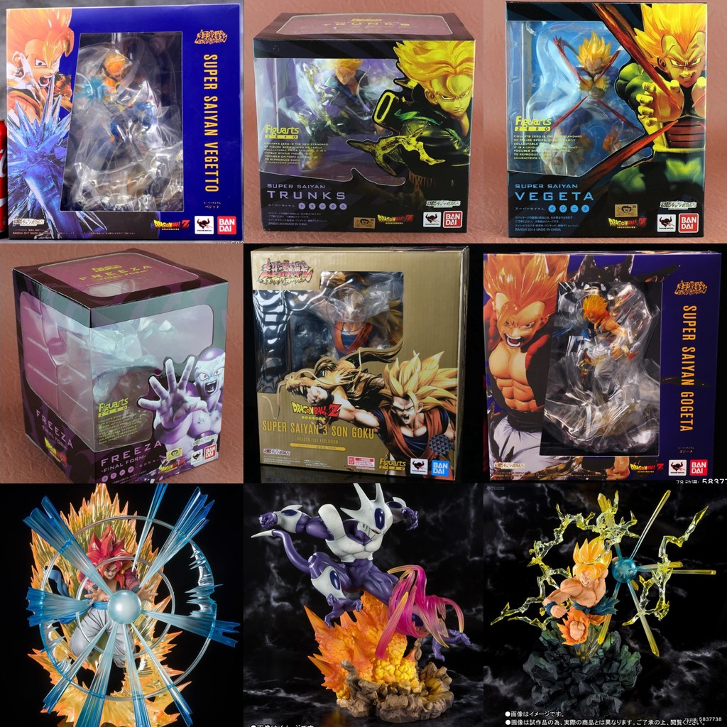 Lot De 11 Figurines Bandai Dragon Ball Z - Soul Of Hyper - Goku, Gotenks, Frieza...