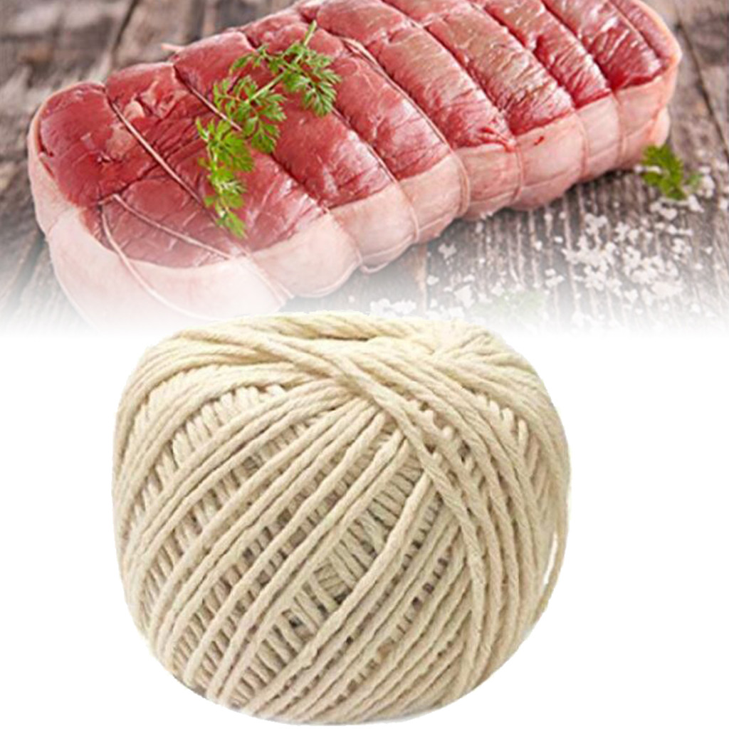 1 ม้วน 60M เนื้อ Prep Trussing ด้ายฝ้ายเครื่องมือทําอาหาร Butchers ...