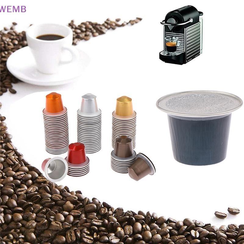 WEMB 10 ชิ้น Nespresso กาแฟแคปซูลถ้วยแหวนยางและสติกเกอร์ปิดผนึก 37 มม. ...