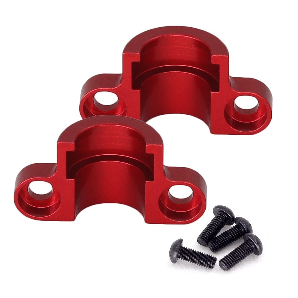 4-Pack Metal CVD Drive Shaft Dogbone Joints For Tamiya TT01/TT02 1/10 RC Cars - Red (Upgrade Parts)
