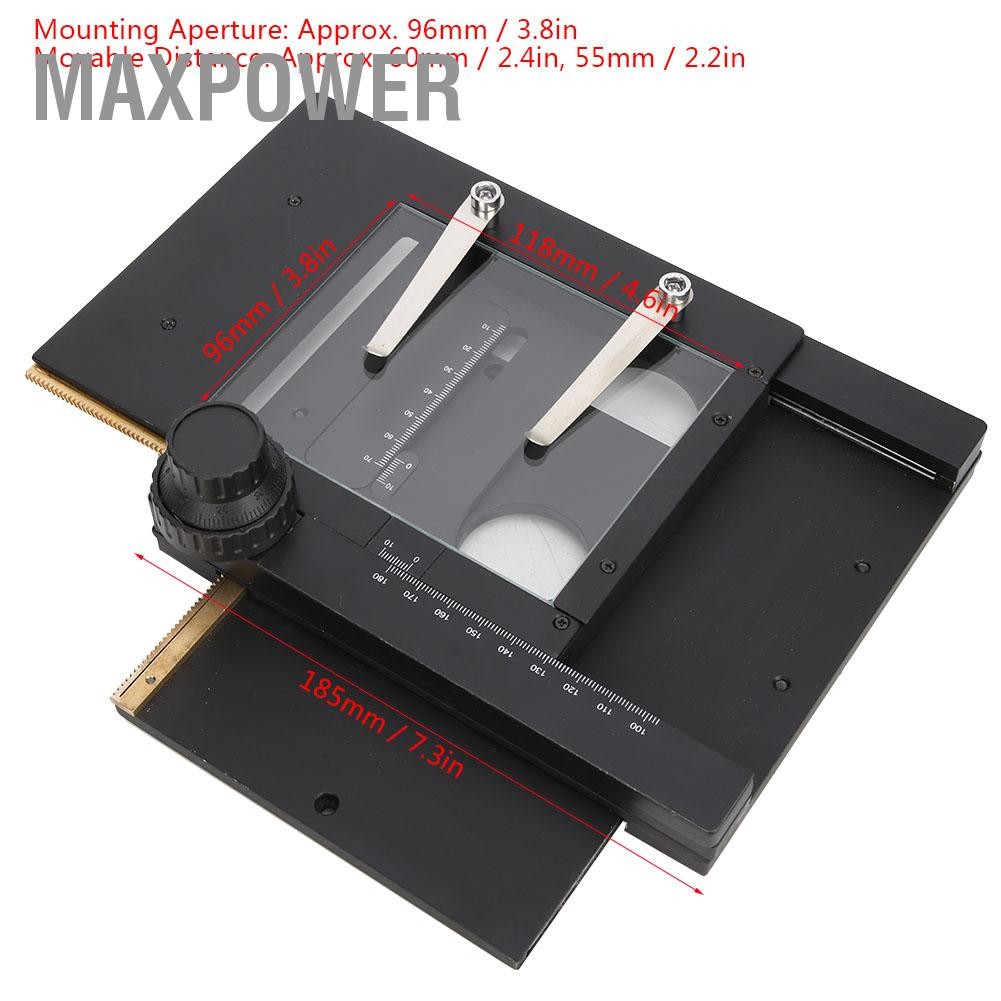 Maxpower Aluminum Alloy Microscope XY Moving Stage Digital Removable ...