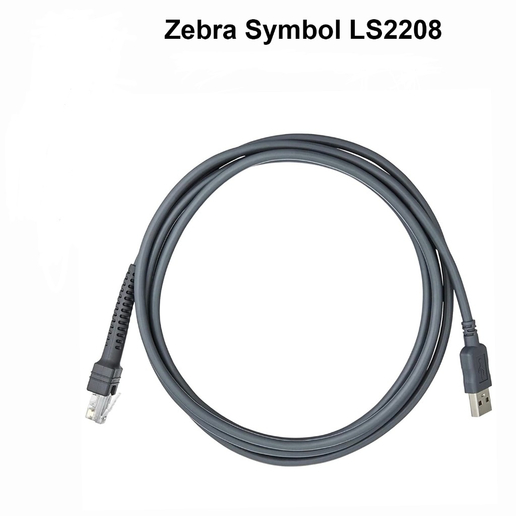2 เมตร USB Barcode Scanner สายไฟ, LS2208 DS2208 3508 2207 3008 RJ45 ถึง ...