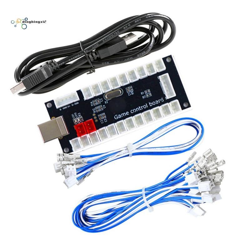 Diy อาเขตจอยสติ๊กชุด USB Encoder PC เกมกระดานควบคุมจอยสติ๊กชิปสําหรับ ...