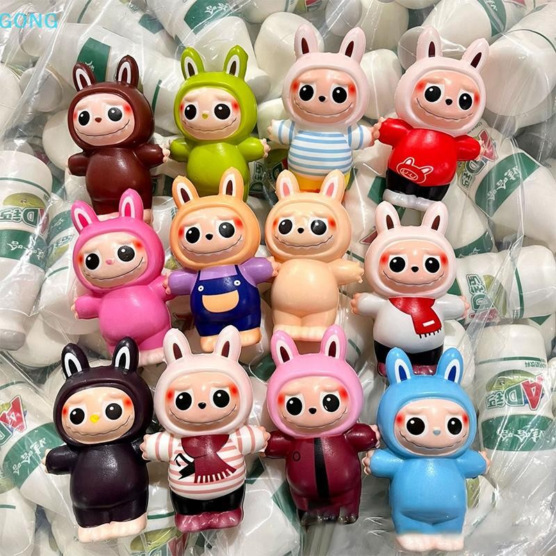 go สุ่มสไตล์ 1PC Labubu ซิลิโคนความเครียดบรรเทา Squishy ของเล่น Squishy ...