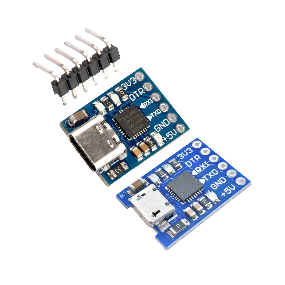 CP2102 Type-C/Micro USB ถึง UART TTL 6PIN Connector โมดูล Serial ...