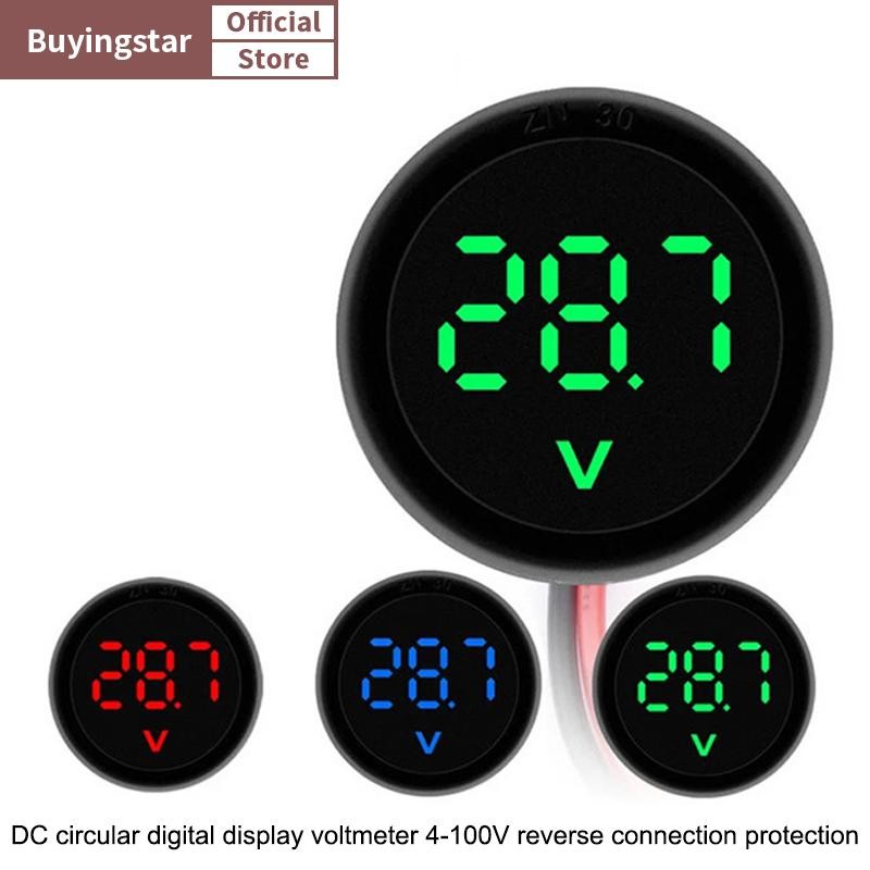 ZCX กันน้ําโวลต์มิเตอร์ DC 4-100V LED จอแสดงผลดิจิตอล DC ดิจิตอลรถ ...
