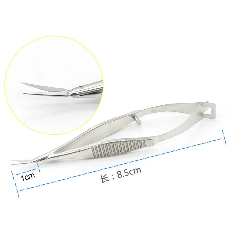 Microtrack Straight Iris Scissor - Ophthalmic Surgical Instruments-MS