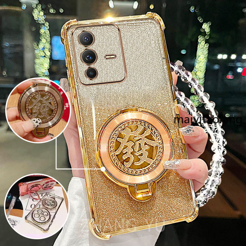 ใหม่ Case สําหรับ Vivo V23 Pro เคสโทรศัพท์กันกระแทก 3d Wealth Bracket 