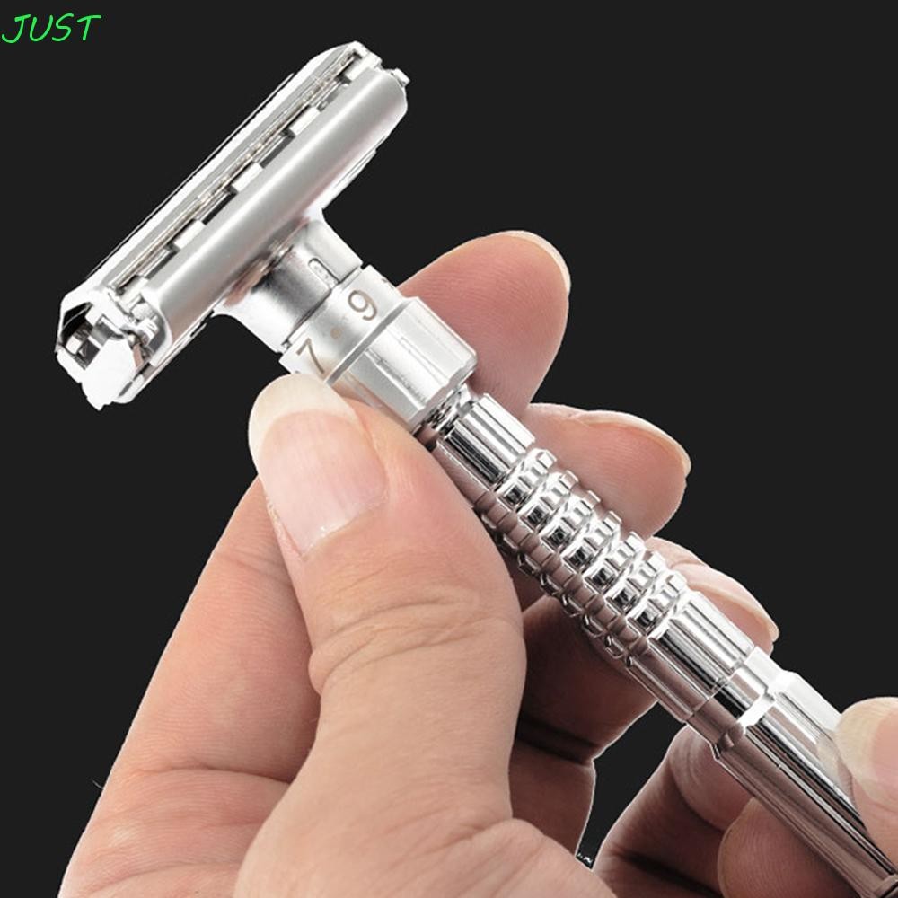JUST Double Edge Safety Razor ใหม่ Professional สังกะสีอัลลอยด์โลหะ ...