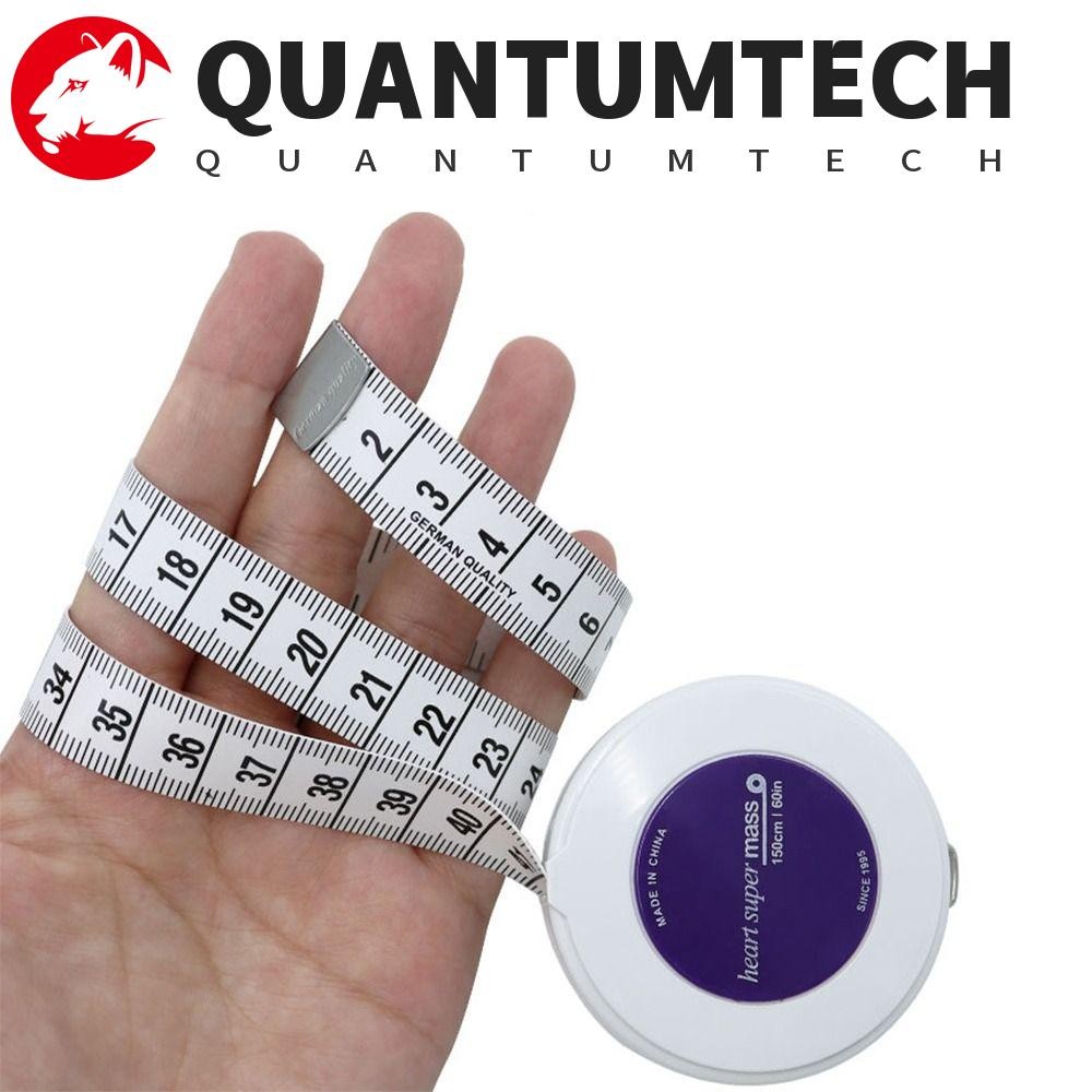 QUANTUMTECH พวงกุญแจเทป Measur, Double Scale Delicate Soft Cloth Ruler ...