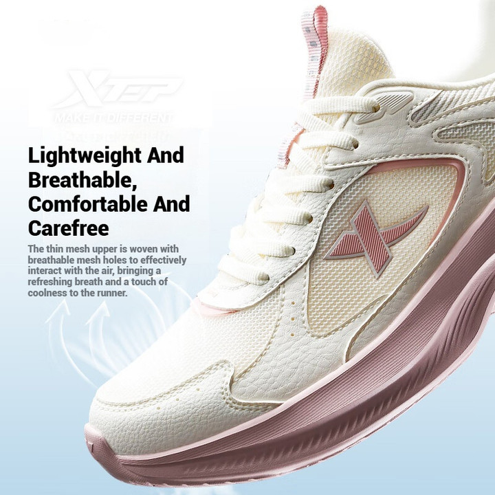 XTEP Running รองเท้าผู้หญิง 2025 ฤดูร้อนใหม่ ตาข่ายระบายอากาศ น้ำหนักเบาทามความต้องการ — รองเท้ากีฬา แบรนด์ Xtep ของแท้ 100% เช็คราคาจาก Shopee Lazada - รูปที่ 1