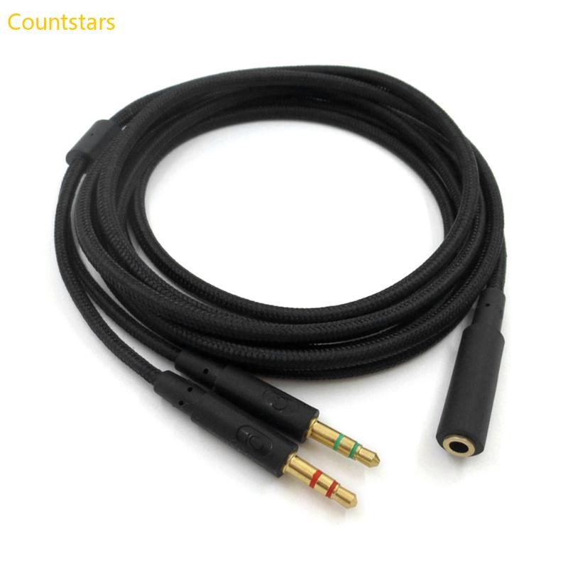 Cou 3 5 มม. 2 in 1 สายสําหรับเล่นเกมสําหรับ HyperX Cloud II สําหรับ ...