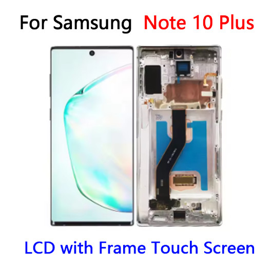 สำหรับ Samsung Note 10 Plus จอแสดงผล LCD Touch Screen Note 10 Plus LCD ...