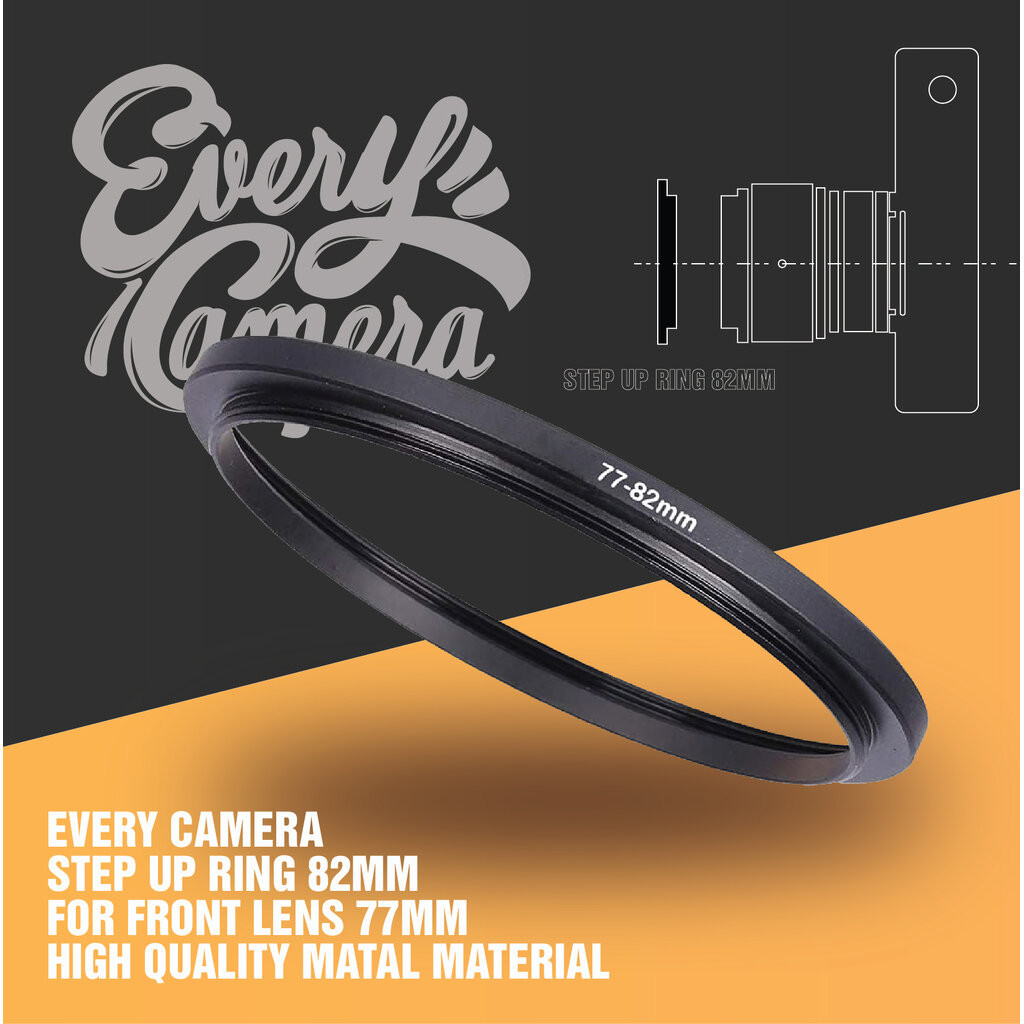 Step up ring for 82mm (49-82, 52-82, 55-82, 58-82, 62-82, 67-82, 67-82 ...