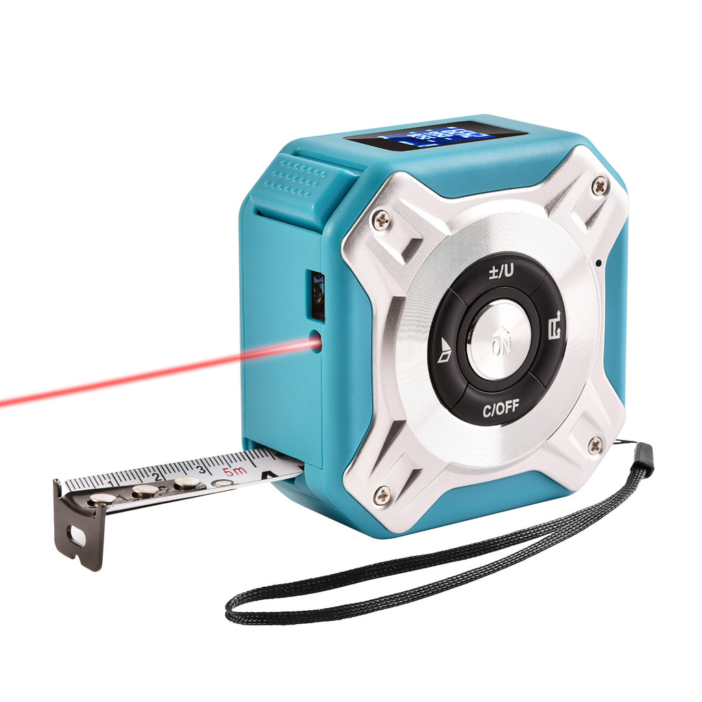 3 in 1 เลเซอร์เทปวัด Digital Ranger Finder 16Ft เทปวัด 131Ft ชาร์จ ...