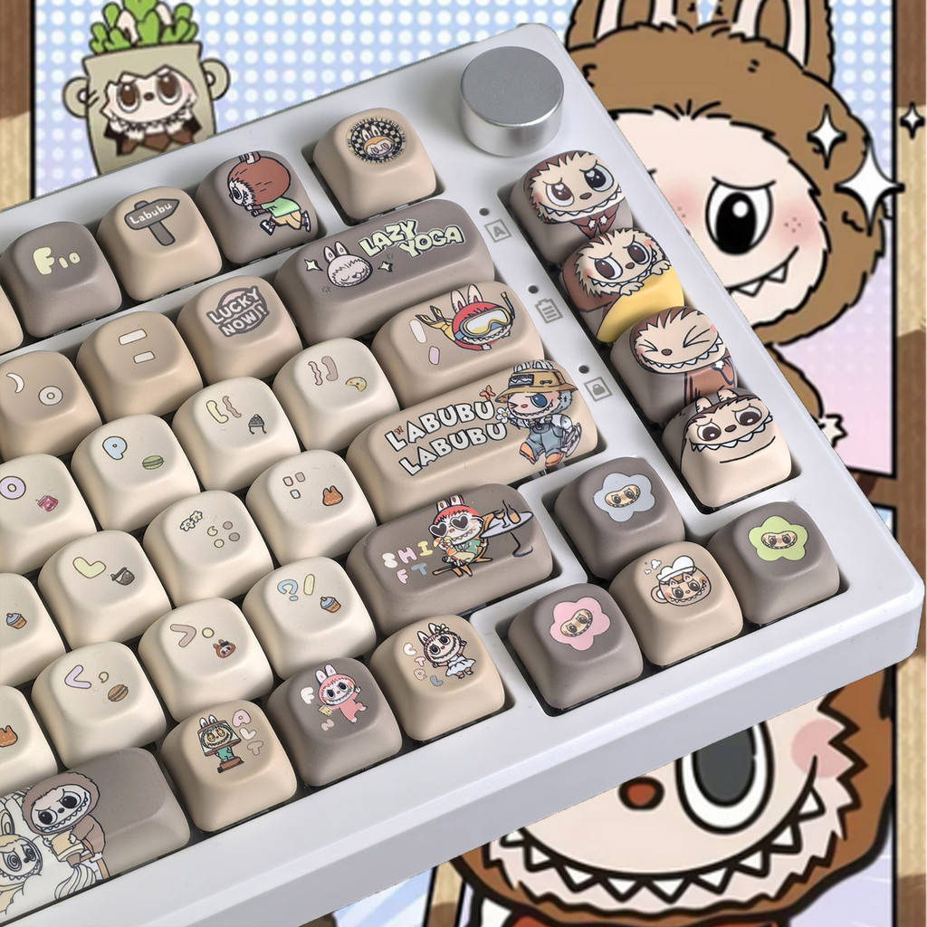 สุดน่ารัก Labubu Keycap MOA Profile 120 คีย์ Kawaii The Monsters ...