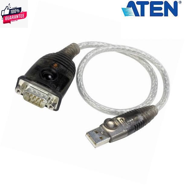 ATEN สาย USB to Serial สาย USB to RS232 รุ่น UC-232A สีเงินน้ำตาล ...