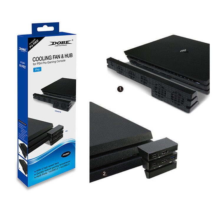 Ps4 PRO Fan+HUB Set PS4pro พัดลมควบคุมอุณหภูมิความเย็น+ตัวแปลง HUB TP4 ...