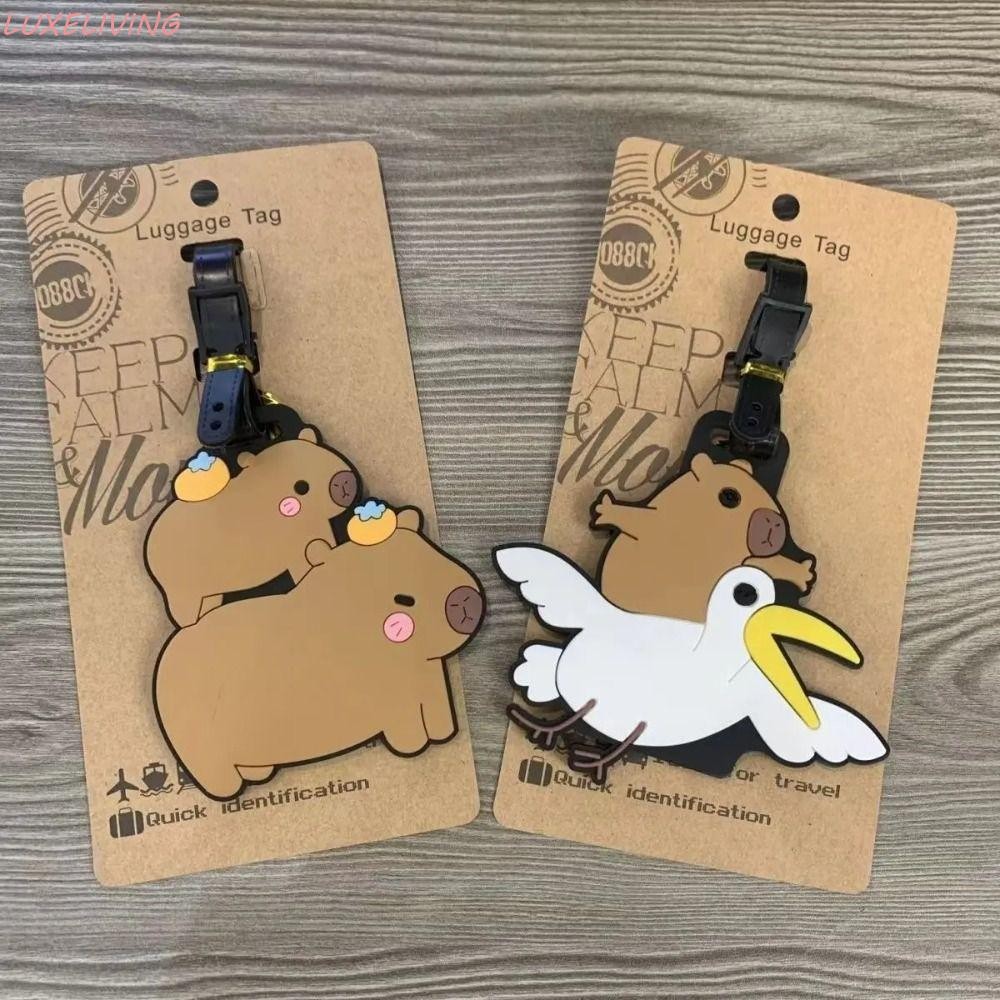 Luxeliving Capybara แท็กกระเป๋าเดินทาง, Boarding Pass Baggage ชื่อแท็ก ...