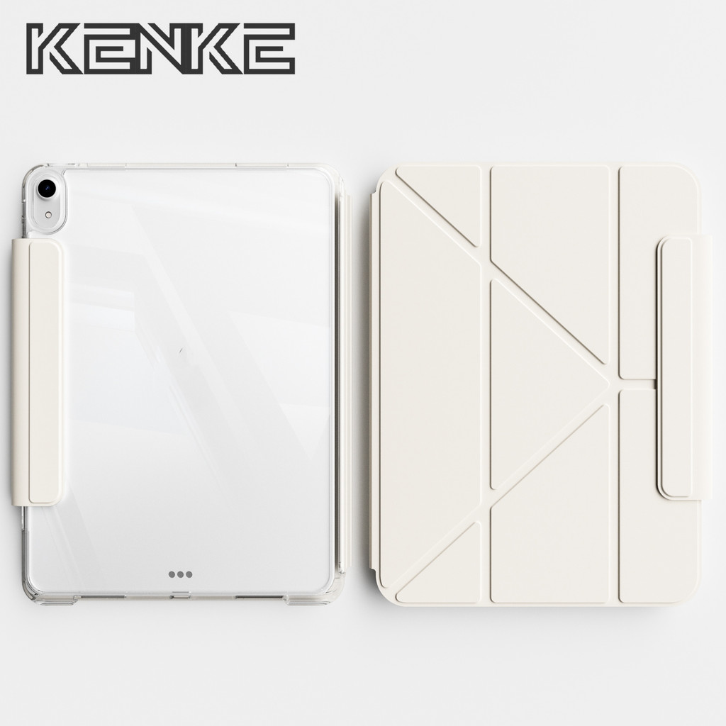 เคส iPad เคสแท็บเล็ตใส 2-in-1 เคส iPad อะคริลิคที่ถอดออกได้พร้อมตัวล็อค ...