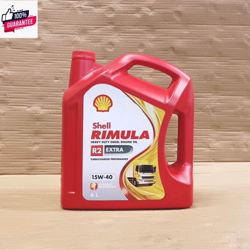 Shell น้ำมันเครื่องดีเซล รถรรทุก RIMULA R2 EXTRA 15W-40 ปริมาณ 6 / 7 ...