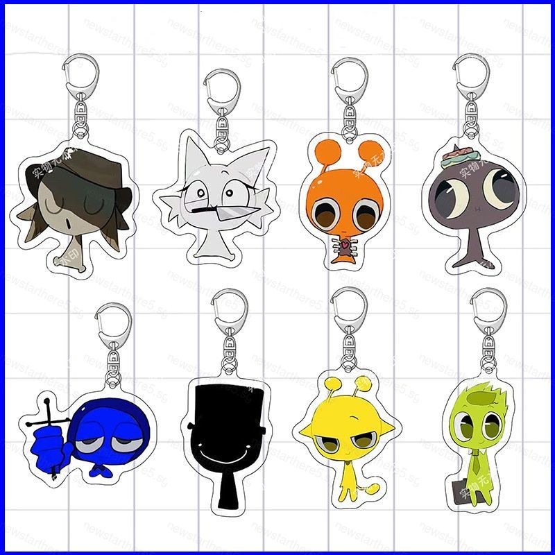 New5 Incredibox Sprunki การ์ตูนน่ารัก acylic key holder พวงกุญแจกระเป๋า ...