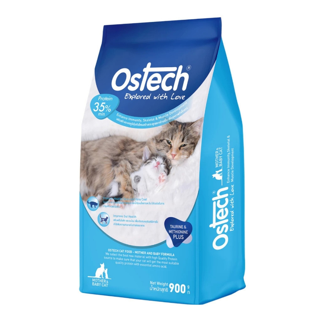 Ostech Premium ออสเทค พรีเมี่ยม อาหารแมว อร่อย โภชนาการครบถ้วนดูแลรอบ ...