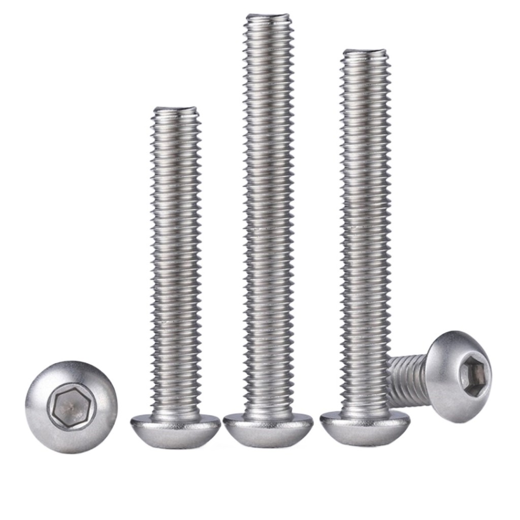 M6/m8/m10 316 สกรูซ็อกเก็ตหกเหลี่ยมหัวกลมสแตนเลส | Shopee Thailand