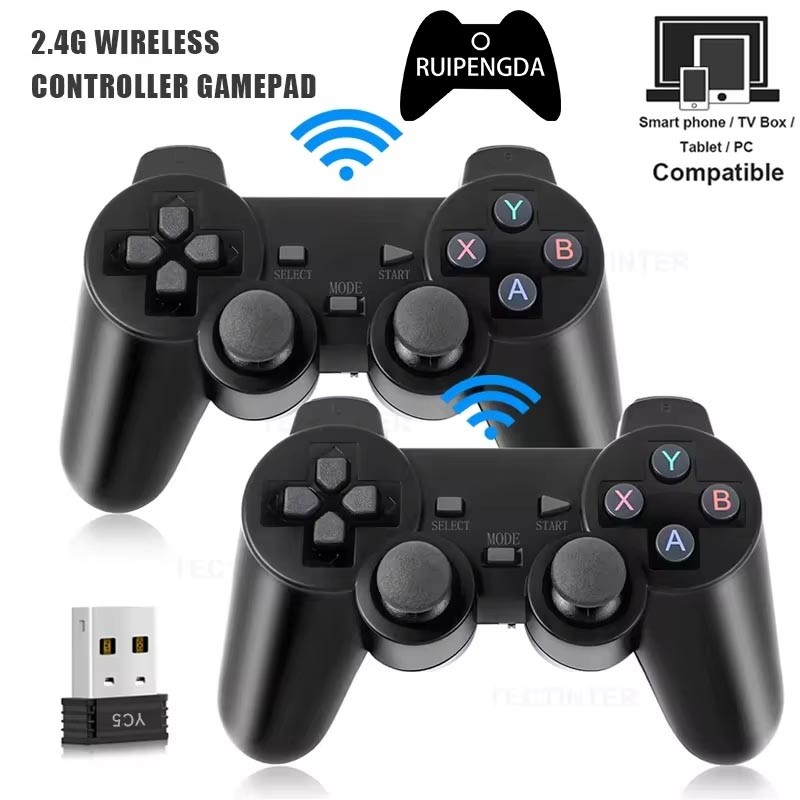 2 PCS 2.4 Ghz Wireless Gamepad สําหรับ PS3 Dual GAME Controller จอยสติ ...