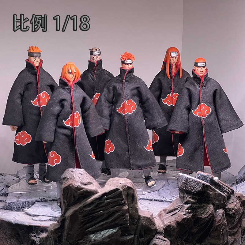 1/18 Naruto Xiao Model Toy Robe 12cm Hawk Robe Payne ของเล่นผ้าเสื้อผ้า ...