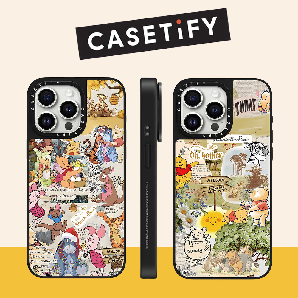 Casetify Winnie the Pooh Companion Collection แก้ว Hard เคสโทรศัพท์ ...