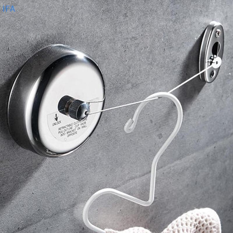 IFA Telescopic Invisible Wall Hanging Clothesline Retractable Dryer ...
