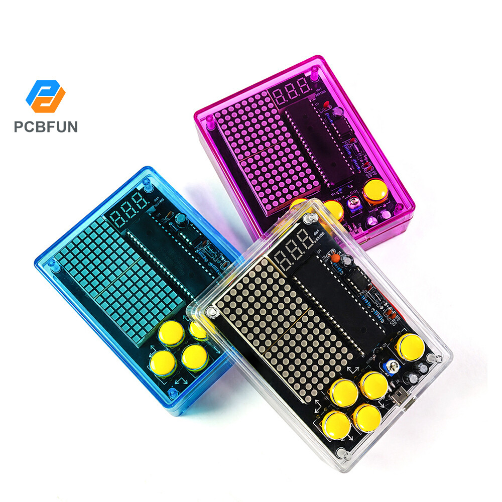 Pcbfun รุ่นเสียง Decompression Pixel เกมคอนโซลชุดอิเล็กทรอนิกส์ DIY ชุด ...