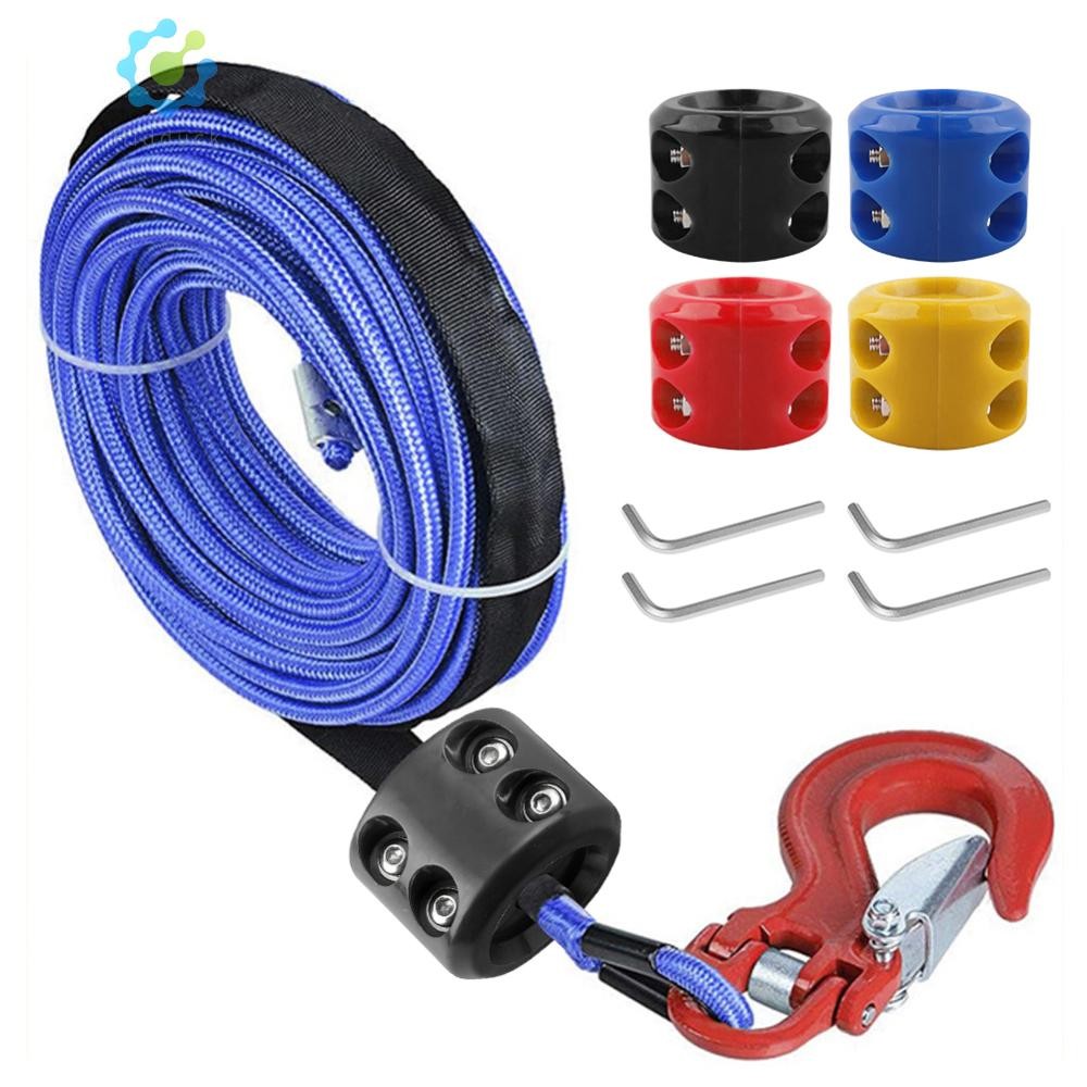 ยาง Winch Stopper ปกป้องตะขอลากจูง Winch Mount Stop Rope Line Cable ...