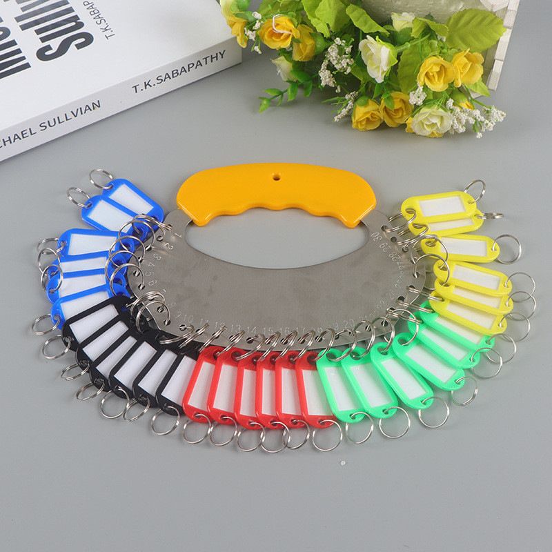 ถาดกุญแจ หนาโลหะ Key Ring Storage Markable Key Tag การจําแนกการจัดการ ...