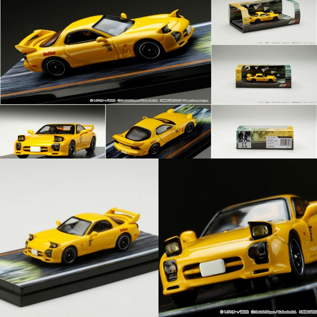 Hobbyjapan HJ 1: 64 Initial D Mazda RX7 FD3S Keisuke Takahashi รถรุ่น ...