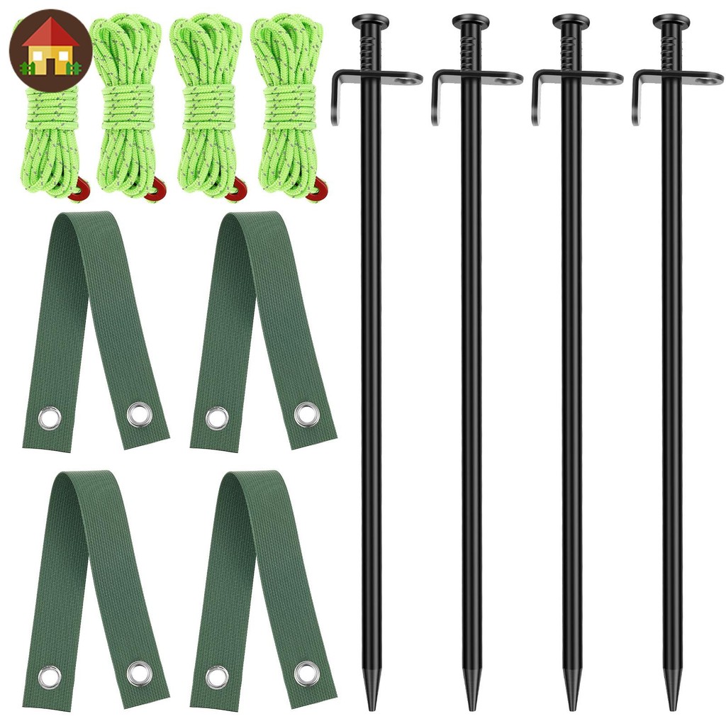 12 ชิ้น Tree Stake Kit รวม 4 ชิ้นสายรัด 4 ชิ้นโลหะ Stakes และ 4 ชิ้น ...