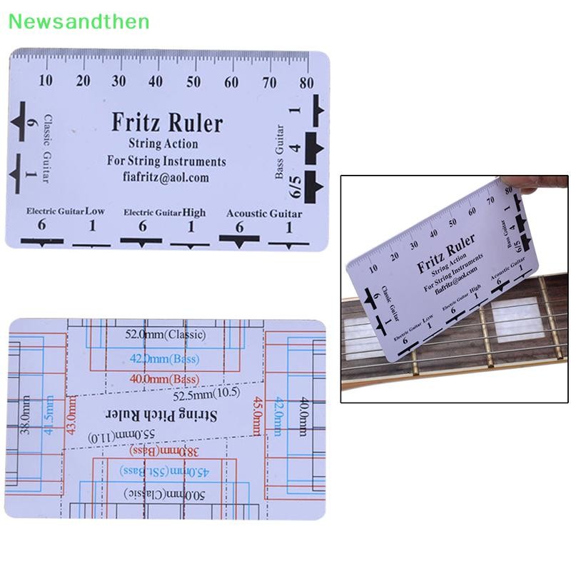 Newsandthen 1PC กีตาร์ String Action Gauge String Pitch ไม้บรรทัดกีตาร์ ...