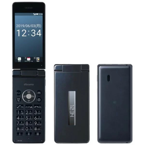 Sharp Aquos SH-03L Cameraless Phone Unlocked สีดํา (มือสอง,90%ใหม่ ...