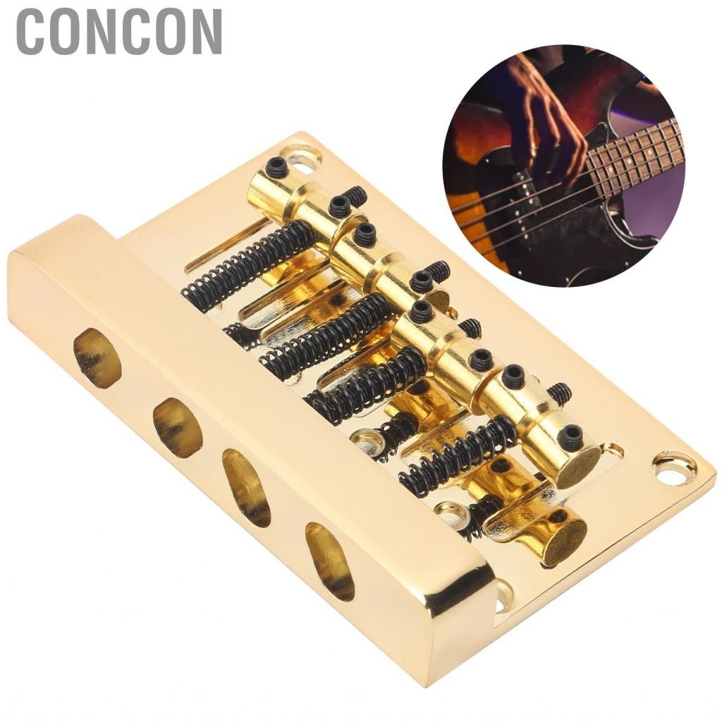 Concon String Bridge 4 เบสไฟฟ้า Golden Zinc Alloy อานแบบคงที่ CHW ...