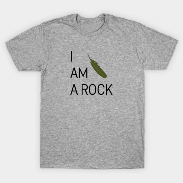 เสื้อยืด Vintage I Am A Rock, green T-Shirt แท้ Cotton 100% แฟชั่น สี ...