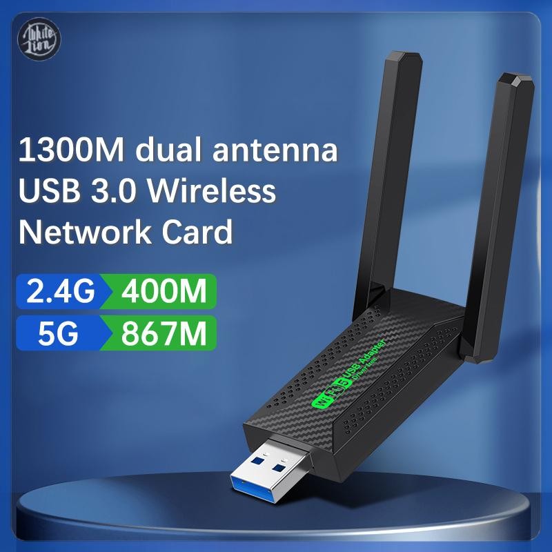 1300Mbps USB 3.0 WiFi Adattatore USB Dual Band 2.4G/5Ghz Wi-fi Dongle 4 Antenna Ricevore Wireless Per PC/Laptop Driver Gratuo - Foto 4