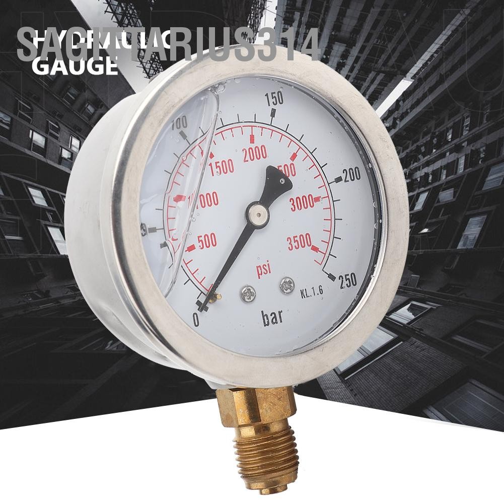Manometer 0-10 bar Anschluss 1/4 Zoll unten